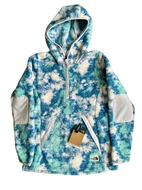 NWT The North Face Women's XS Campshire Fleece Pullover Hoodie Tie Dye 1/4 Zip